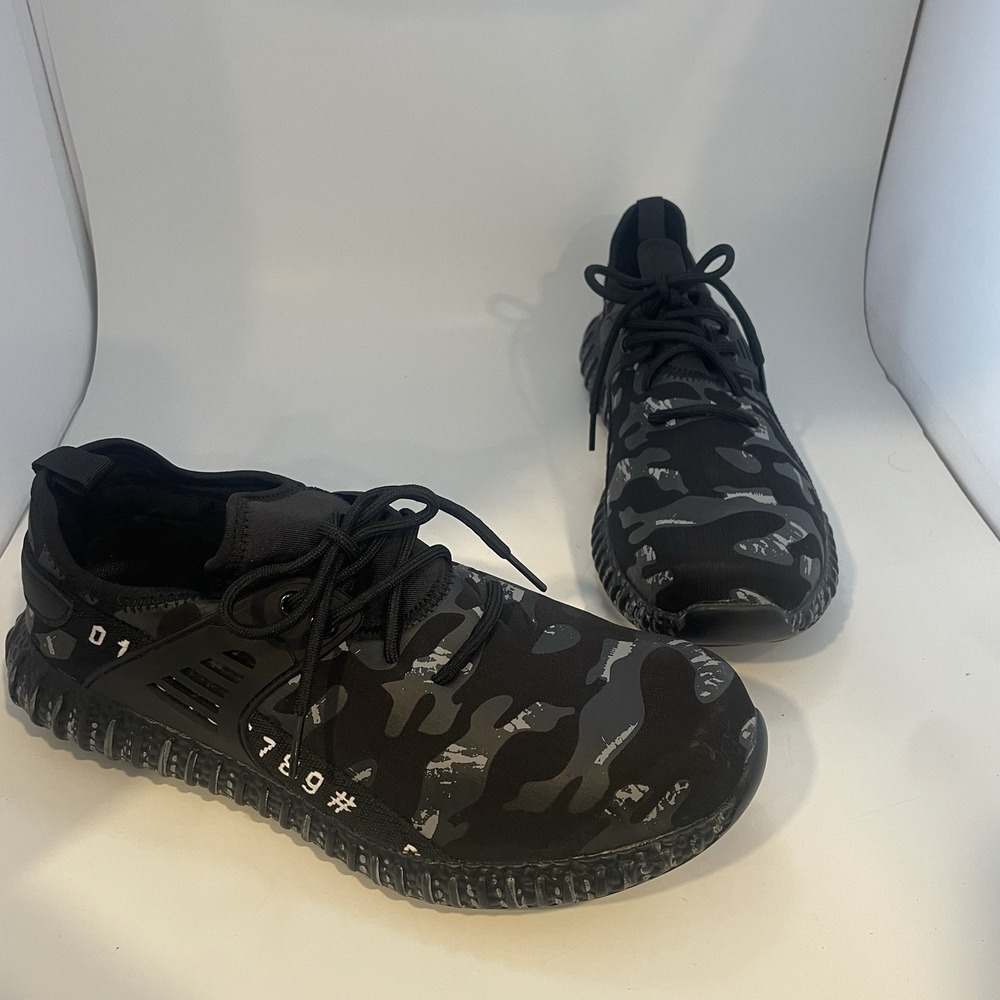 Indestructible Mesh Safety Shoes Steel Toe Work Camo Sneakers Mens 12 Black